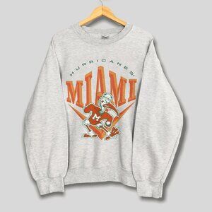 Vintage University Of Miami Hurricanes Sweatshirt, Retro 90s Men Women Shirt Tee
